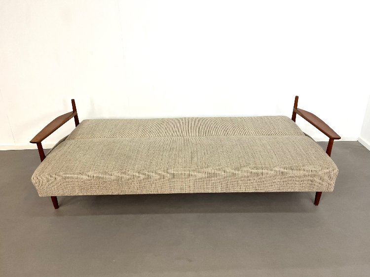Mid-Century teak Scandinavian sofa bed1960s